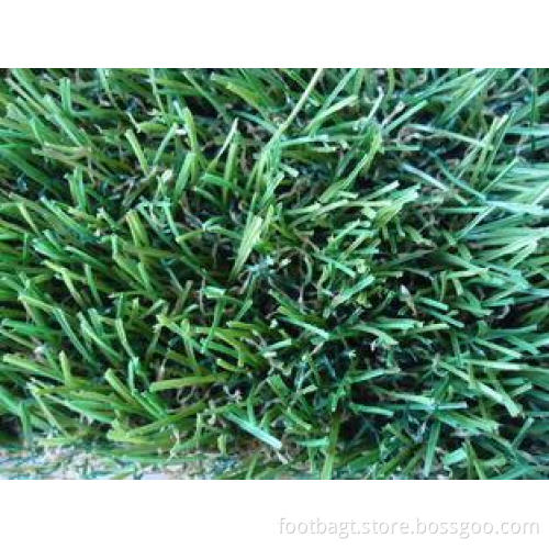 V Shape memery effect PE garden artificial grass , 12800Dte